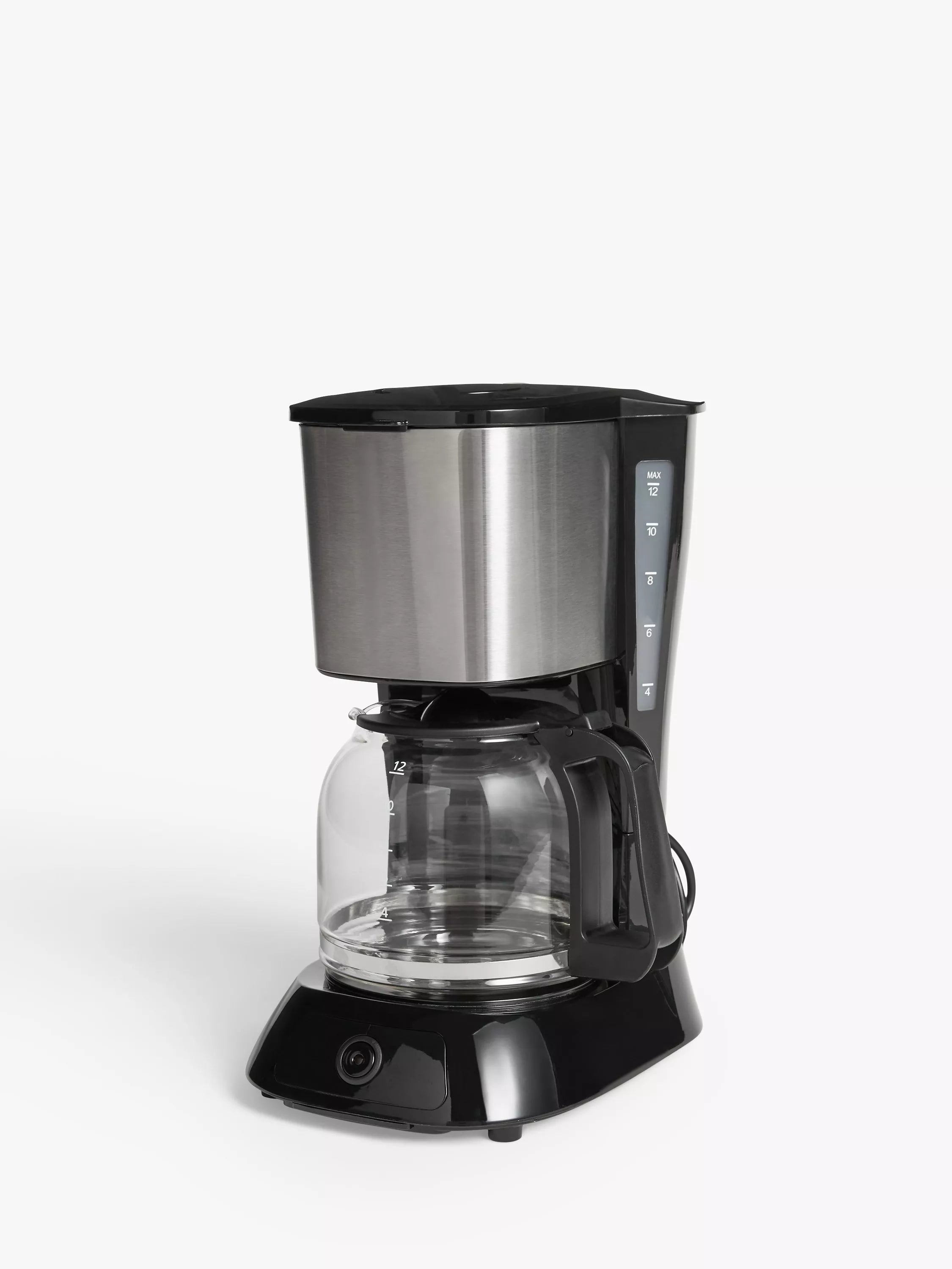 John Lewis Drip Coffee Machine, Black