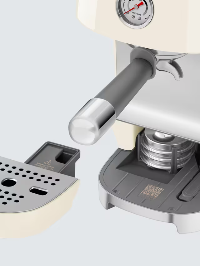 ECF03CRUK Cold Brew Espresso Coffee Machine, Cream