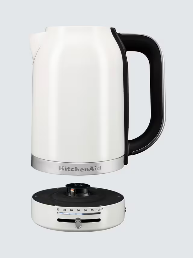KitchenAid Variable Temperature Electric Kettle, 1.7L, Porcelain White