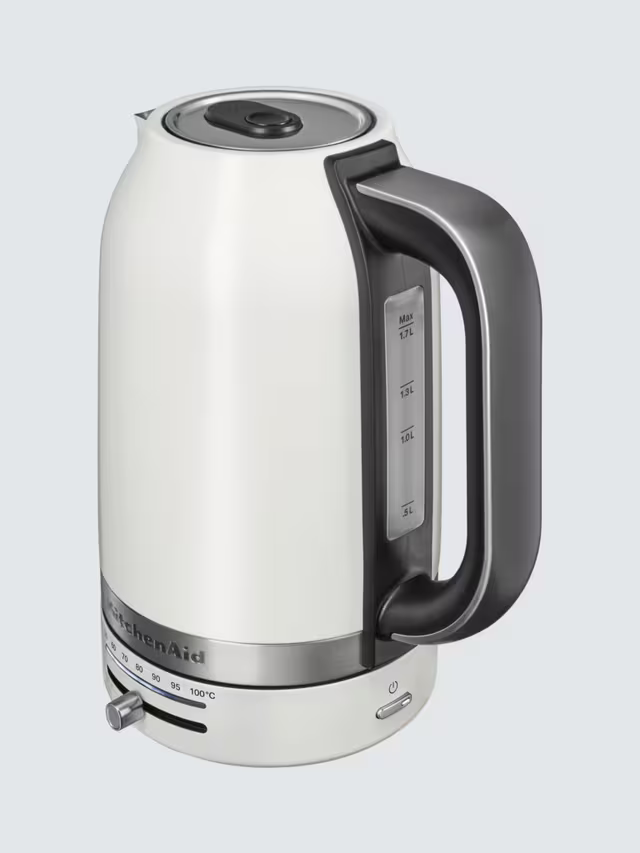 KitchenAid Variable Temperature Electric Kettle, 1.7L, Porcelain White