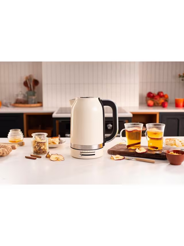 KitchenAid Variable Temperature Electric Kettle, 1.7L, Porcelain White